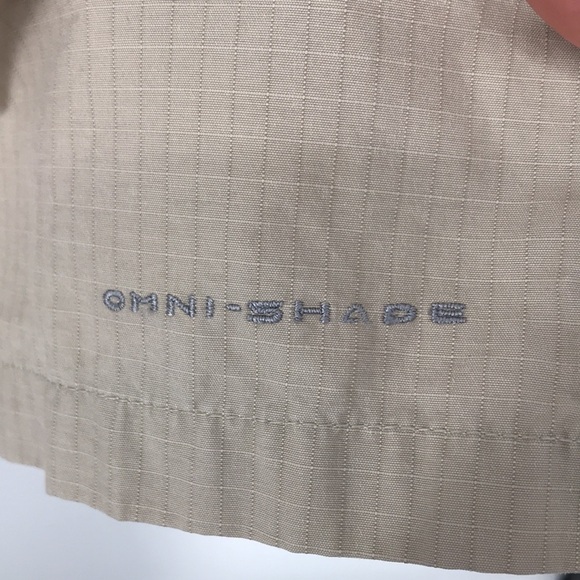 Columbia PFG Mens Size 36 Khaki Ripstop Flat Front Hiking Water Shorts - Picture 5 of 13